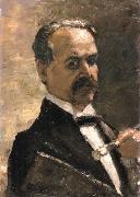 Lesser Ury Even likeness oil painting artist